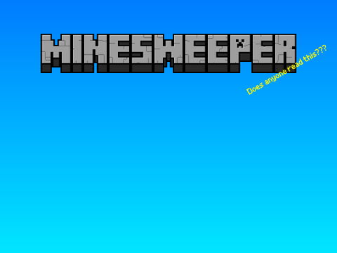 Minecraft Minesweeper