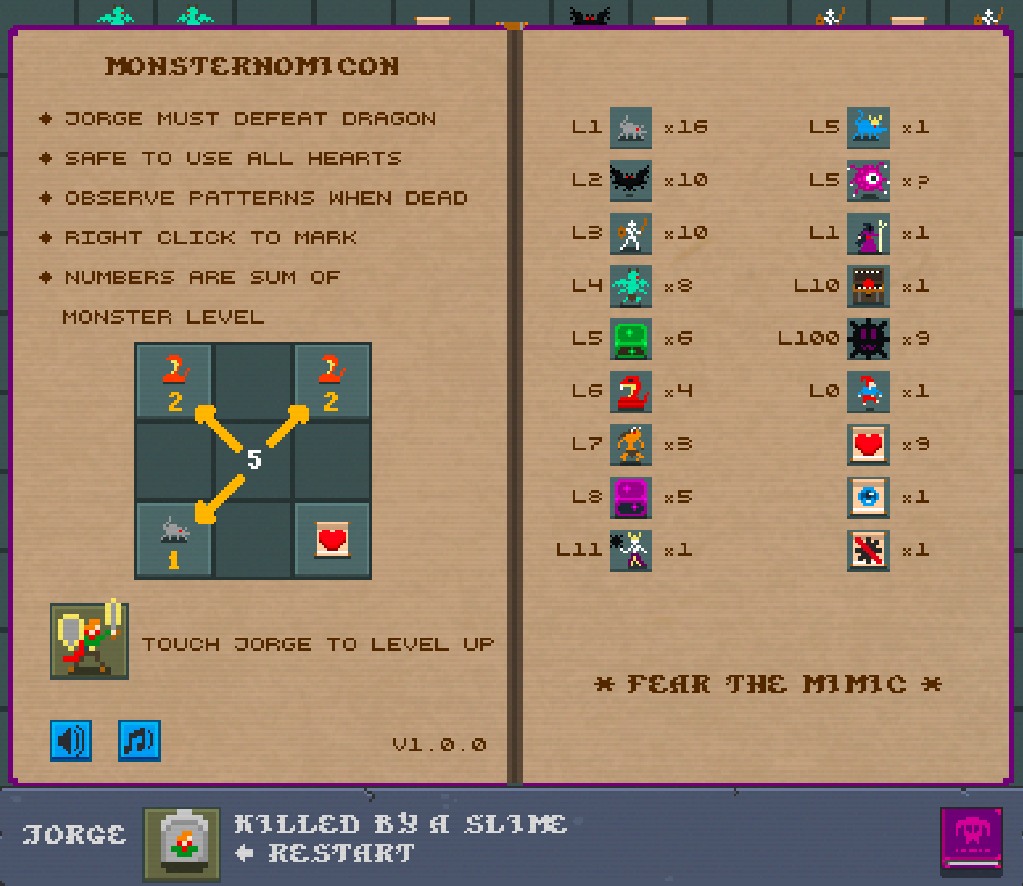 Dragonsweeper Official Monster System